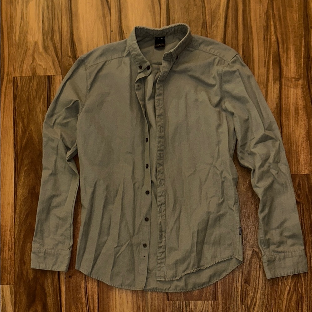 Men's Olive Green Casual Shirt